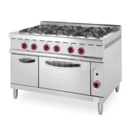 Gas 6-Burner Range with gas oven