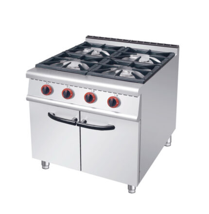 Gas 4-Burner Range with Cabinet