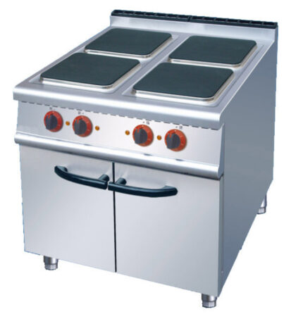 Electric 4 Hot Plate Cooker with Cabinet (square)